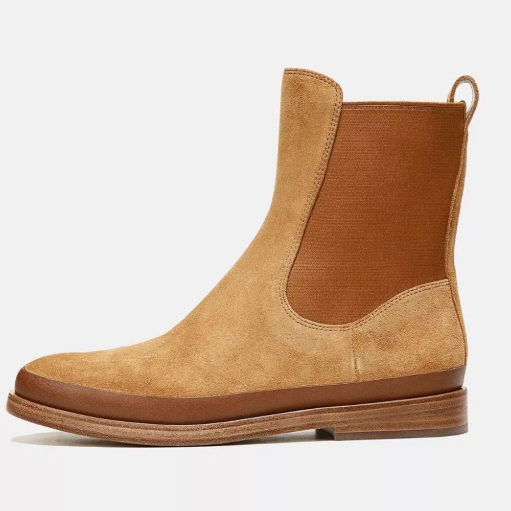 New without box Vince Cecyl Leather Chelsea Ankle Boot tan size 8.5